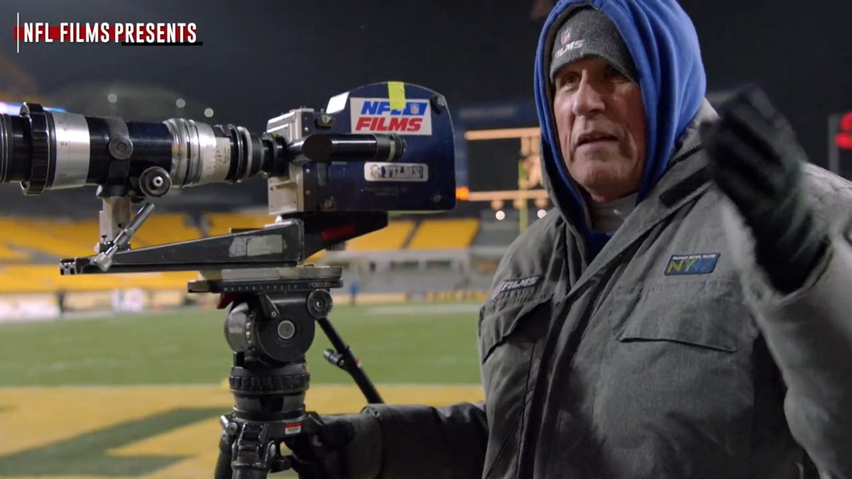 An enduring bond between Franco, catch, and camera. 50 years later, NFL Films dusted off the Immaculate Reception camera for one special @Steelers game. 🎥💛 #NFLFilmsPresents