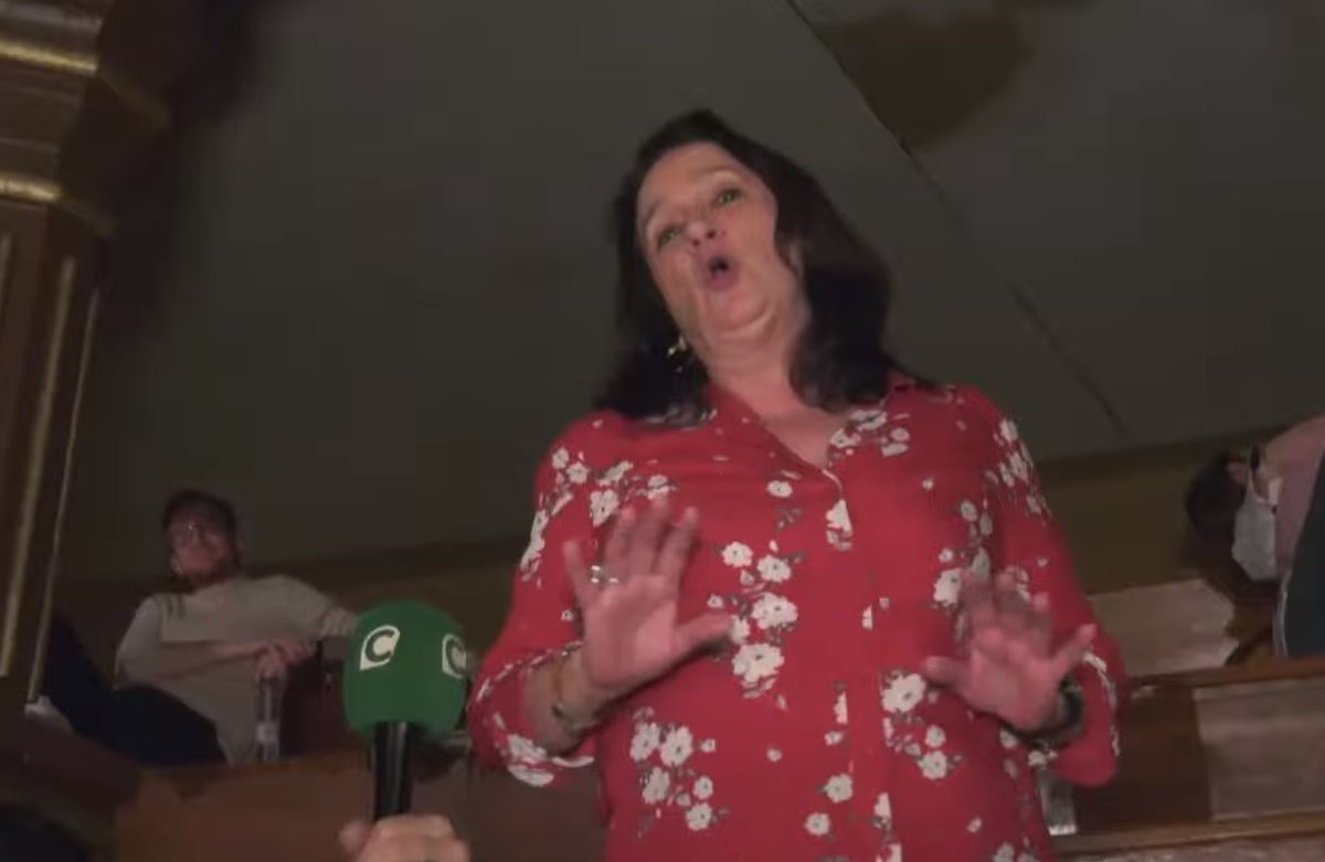 Juani, la espontánea viral del Carnaval de Cádiz que canta contra Vox