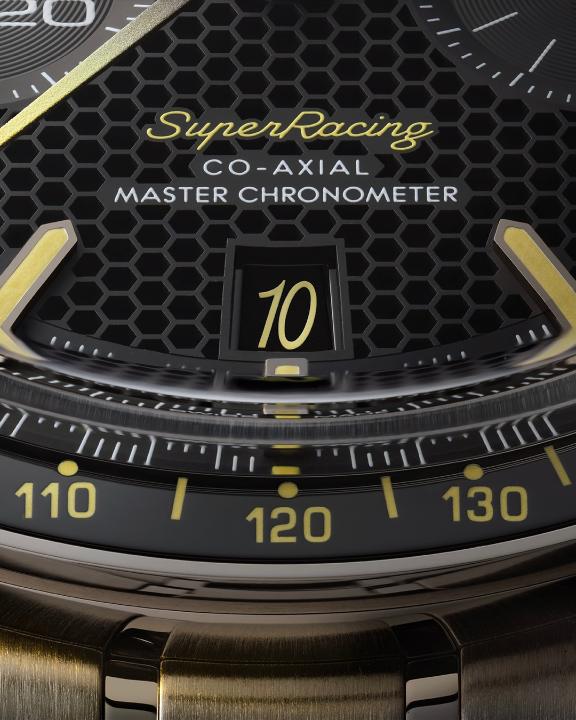 Discover the first watch to include OMEGA's new fine-tune Spirate™ System. The Speedmaster Super Racing, which offers a clear view of the tiny device through the caseback. #Speedmaster