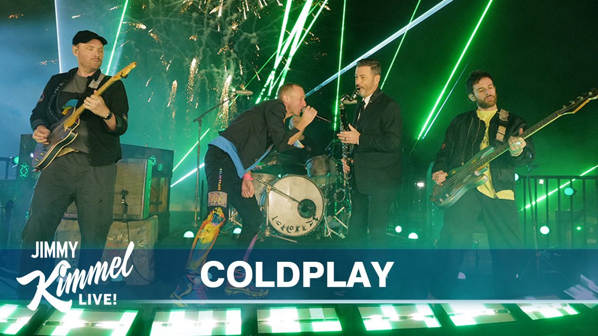 .@Coldplay!!! ⏰⏱🕰 #KIMMELx20