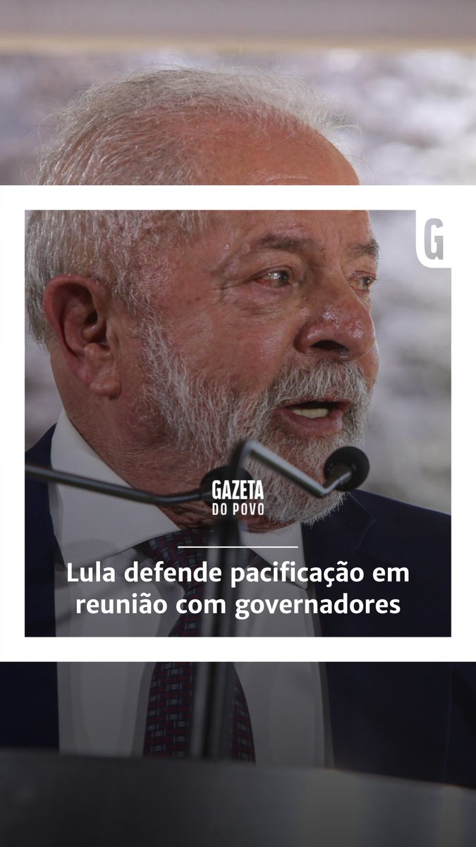 Lula defende pacificação e volta a normalidade ao abrir reunião com governadores: