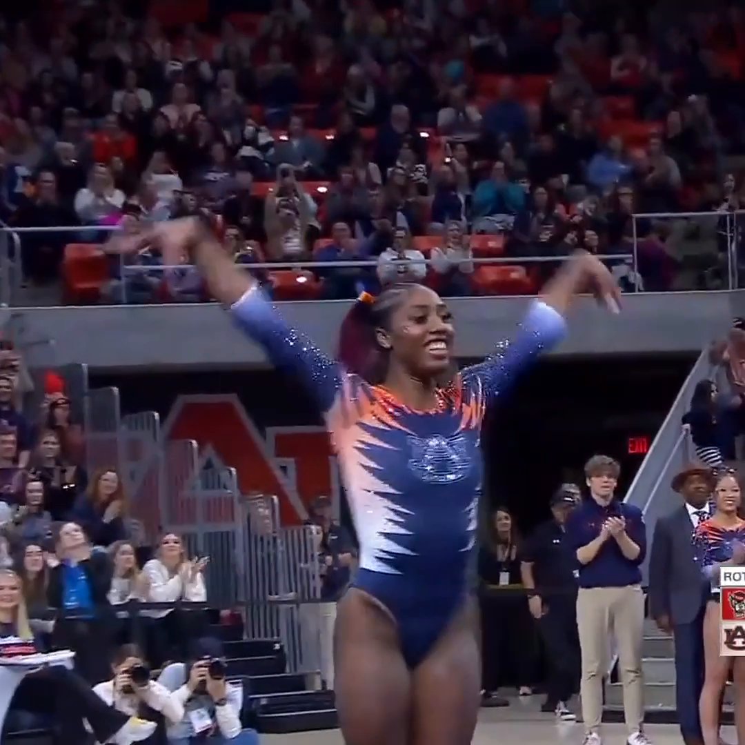 Derrian Gobourne's floor routine will NEVER disappoint 🤩 Auburn Gymnastics