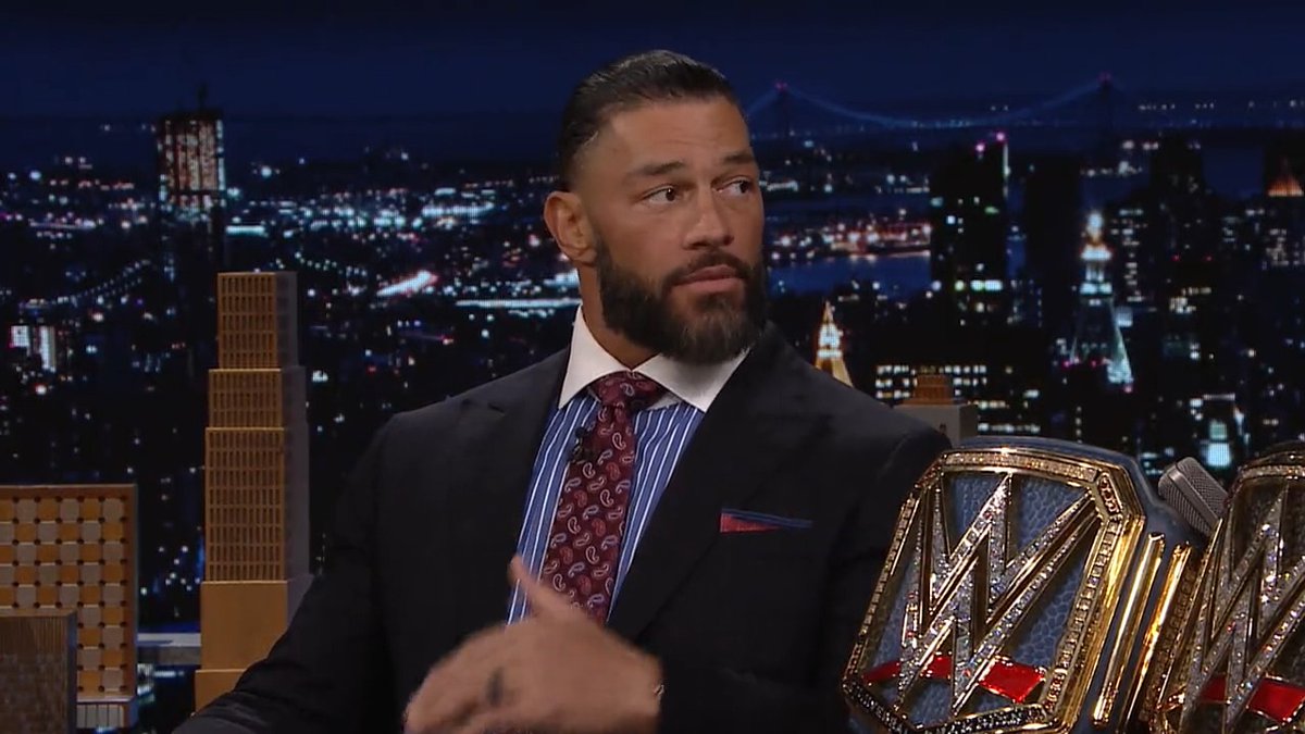 .Roman Reigns shares his strategy for the upcoming #RoyalRumble match against Kevin. #FallonTonight