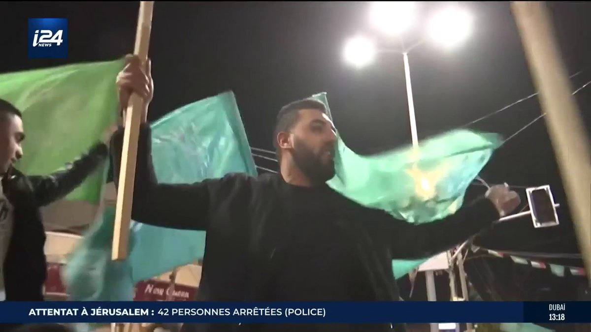 Attentat de #Jérusalem : bonbons, sucreries, feux d'artifice et scènes de liesse à Gaza et en Cisjordanie