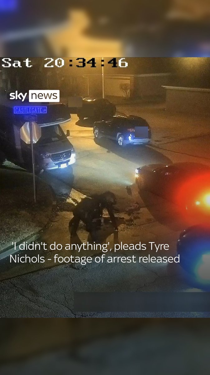 Memphis Police has released bodycam footage showing the moment Tyre Nichols called for his mother as he was beaten by five officers before he died. Warning: This video features distressing images