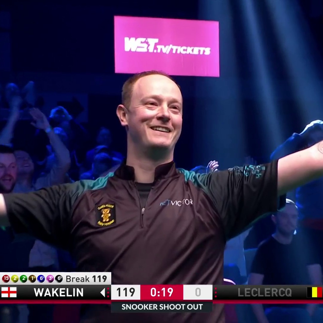 🏆 AWESOME WAKELIN 🏆 The moment Chris Wakelin defeated Leclercq to claim the Snooker Shoot Out title! WST | discovery+ UK