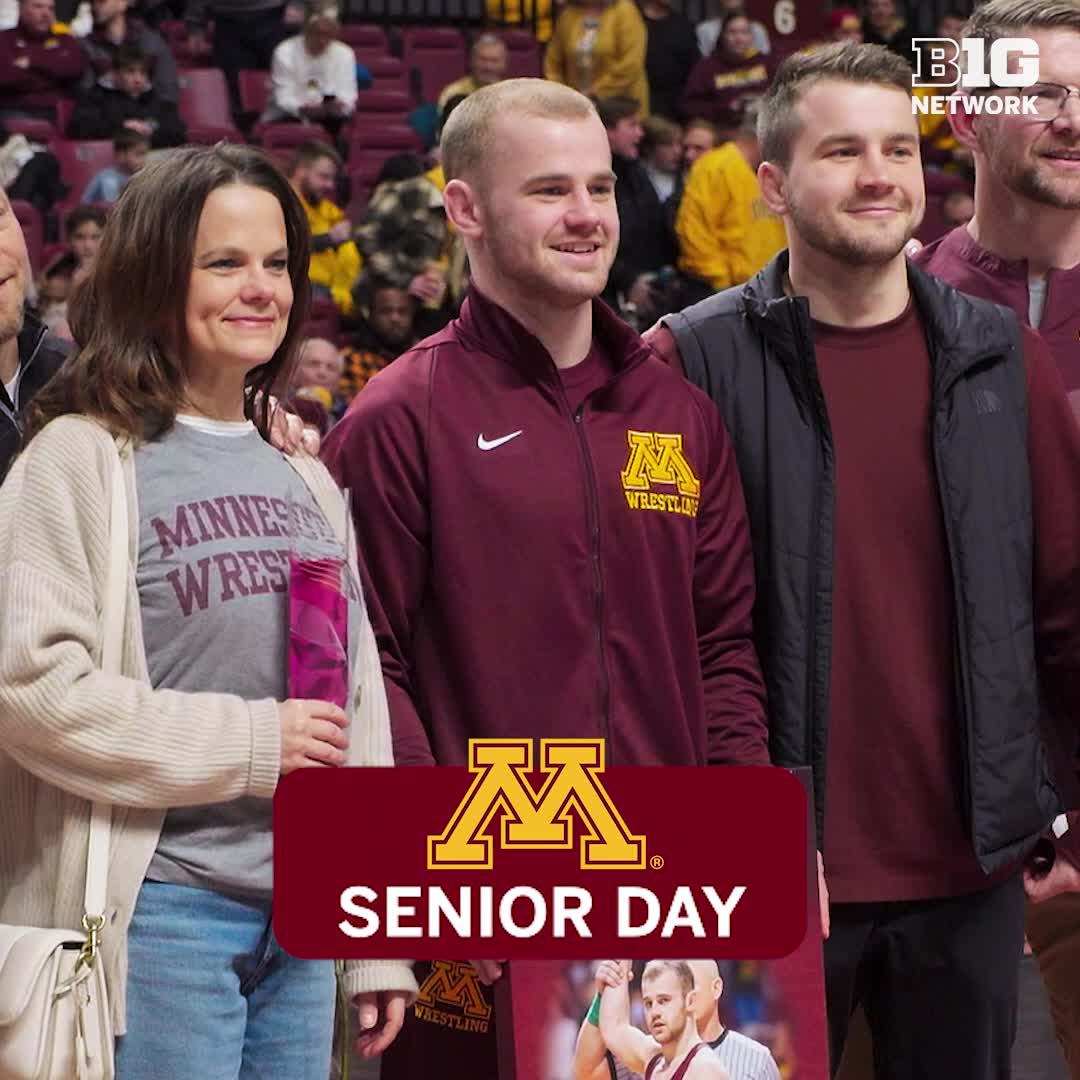 Happy senior day, Minnesota Wrestling! 🤩