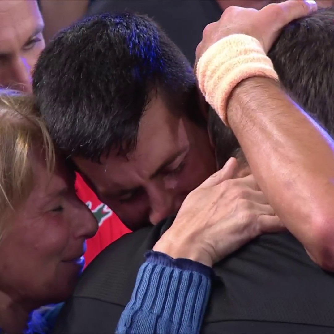 Djokovic feeling all the emotions after his historic 10th Australia Open win 🥺