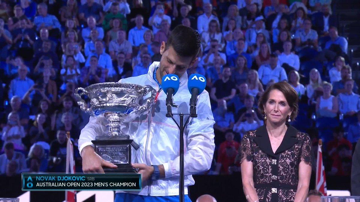 Beautiful words from Novak to Stef 👏 Novak Djokovic • @steftsitsipas • #AusOpen • #AO2023