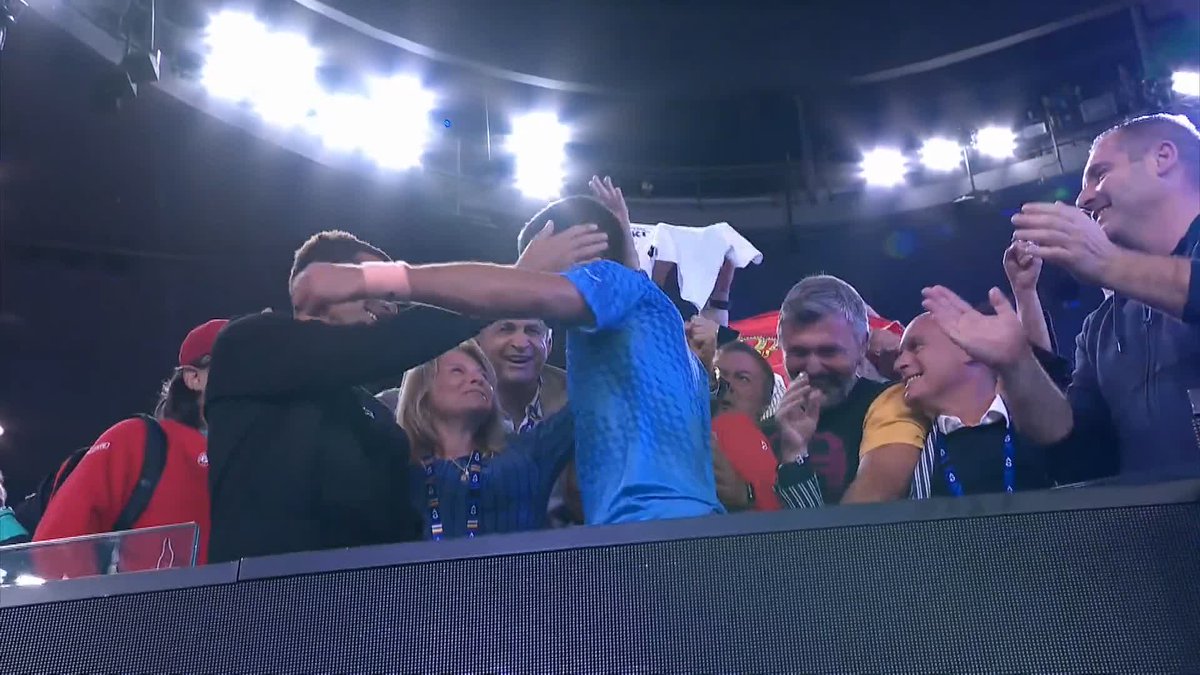 Tears of joy 🥹 Iconic moments at Rod Laver Arena. Novak Djokovic • #AusOpen • #AO2023