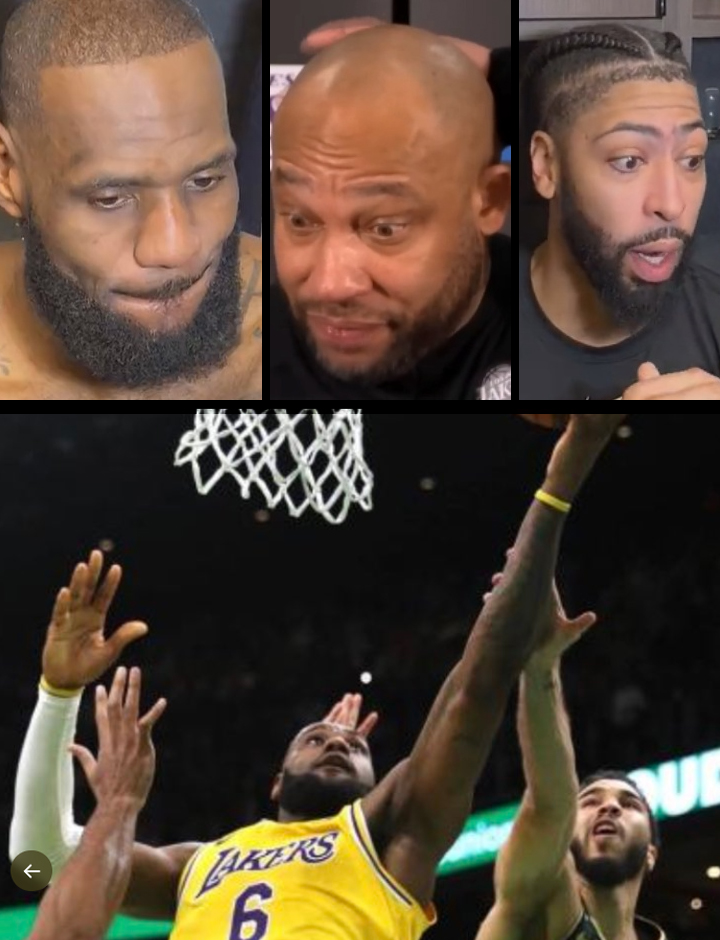 LeBron &amp; Lakers react to missed foul call at the end of regulation. "I don't understand what we are doing. I watch basketball every single day and I don't see this happening to nobody else. It's just weird."