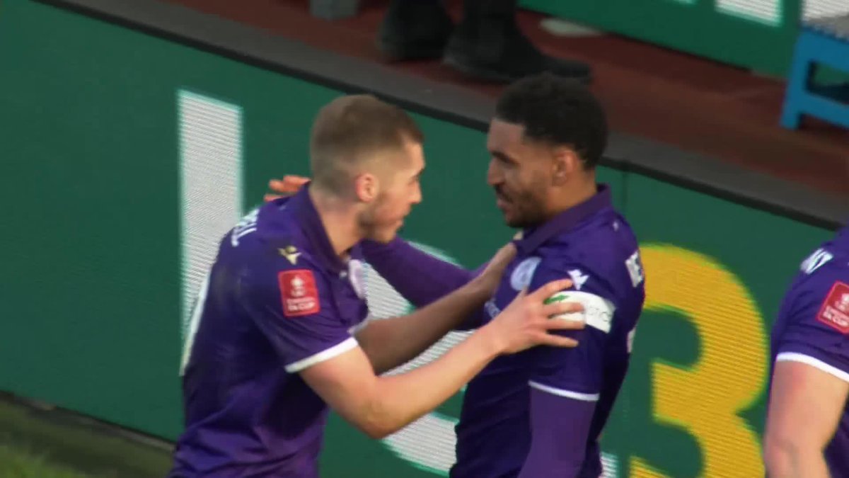 This finish 🤩 Stevenage FC 🔴⚪ #EmiratesFACup