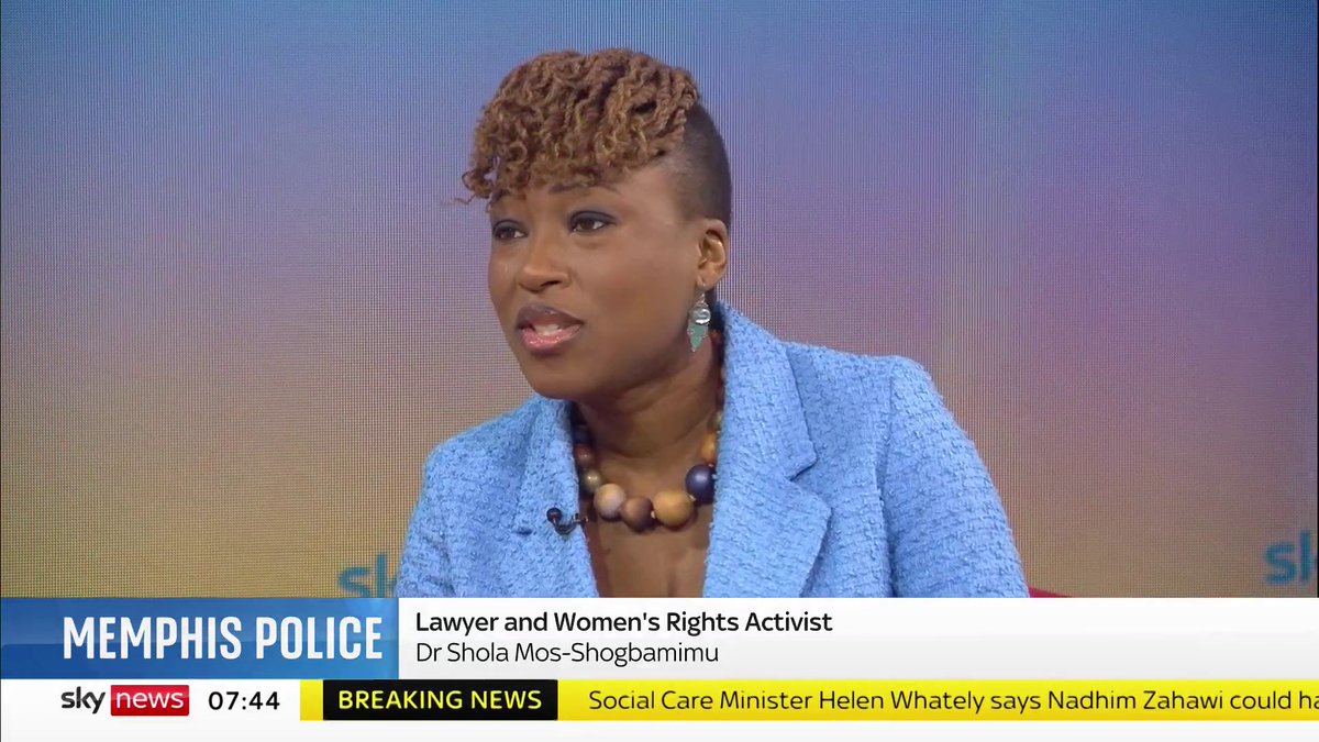 Representation and diversity matters, but don't bring in "black and brown gatekeepers" who represent white supremacy and call that representation, says Dr Shola Mos-Shogbamimu when asked about the Tyre Nichols killing 📺 Sky 501, Virgin 602, Freeview 233 and YouTube