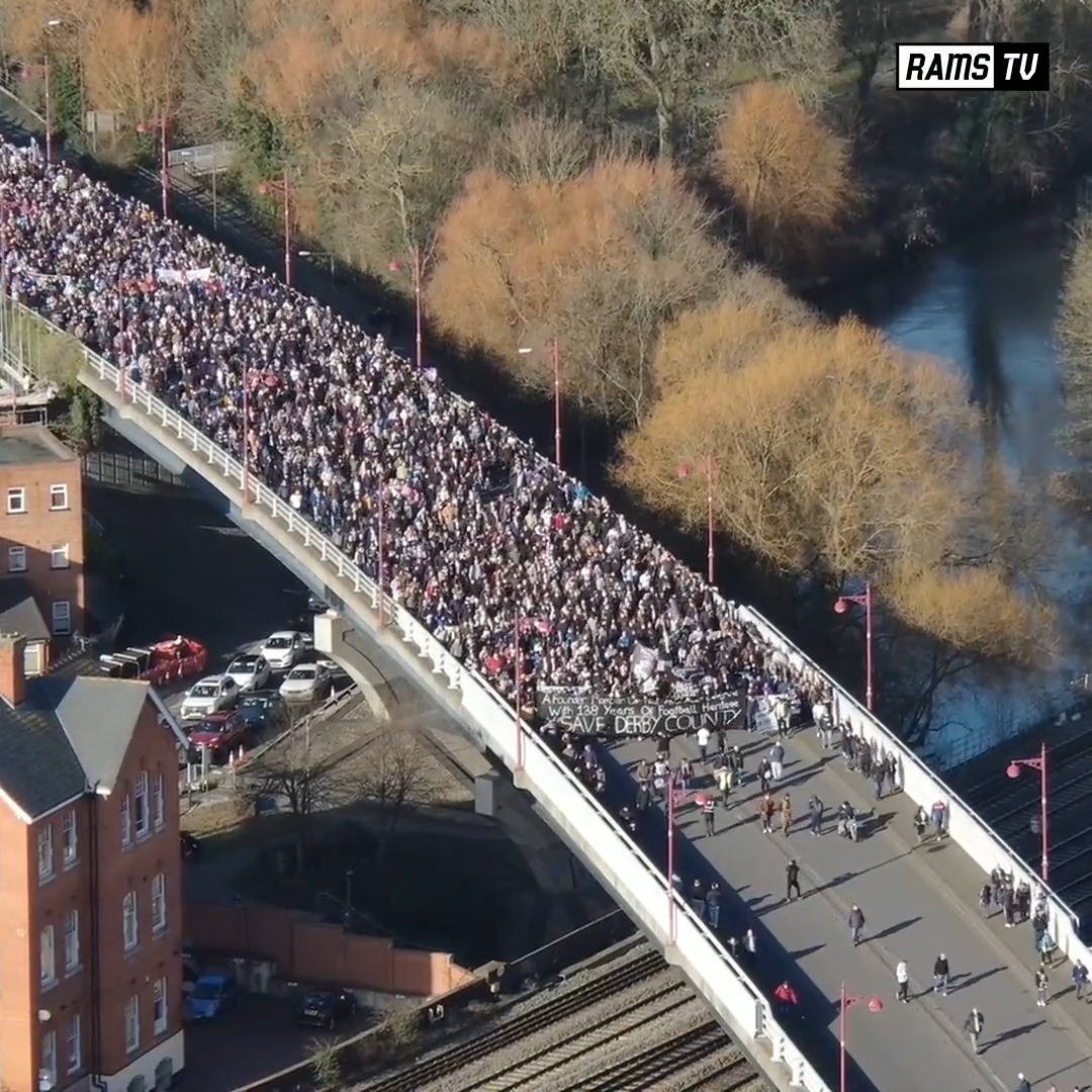 #OnThisDay a year ago, when the darkest days were upon us, you marched in your thousands to show the importance of this football club. Today we host West Ham, vying for a place in the fifth round of the Emirates FA Cup. 𝙒𝙝𝙖𝙩 a difference a year makes 🖤🤍 #DCFC #dcfcfans