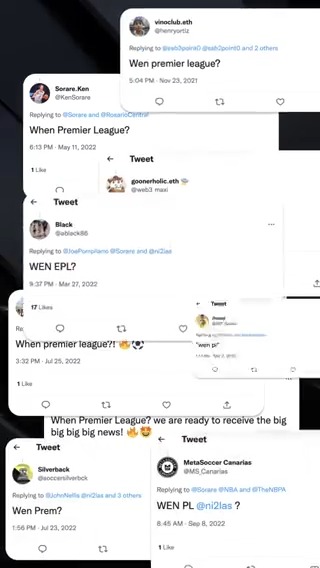The wait is over. ⌛ Premier League 🤝 Sorare
