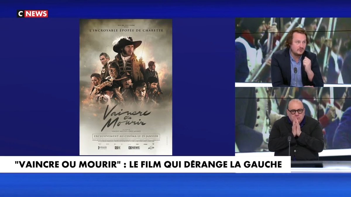 Le domaine culturel est aux mains de la gauche, c'est une catastrophe pour eux si le film #VaincreOuMourir fonctionne. Dès que vous irez voir ce film, vous mettrez un petit coup de boutoir dans ce système de la culture française qui nous a été confisqué.