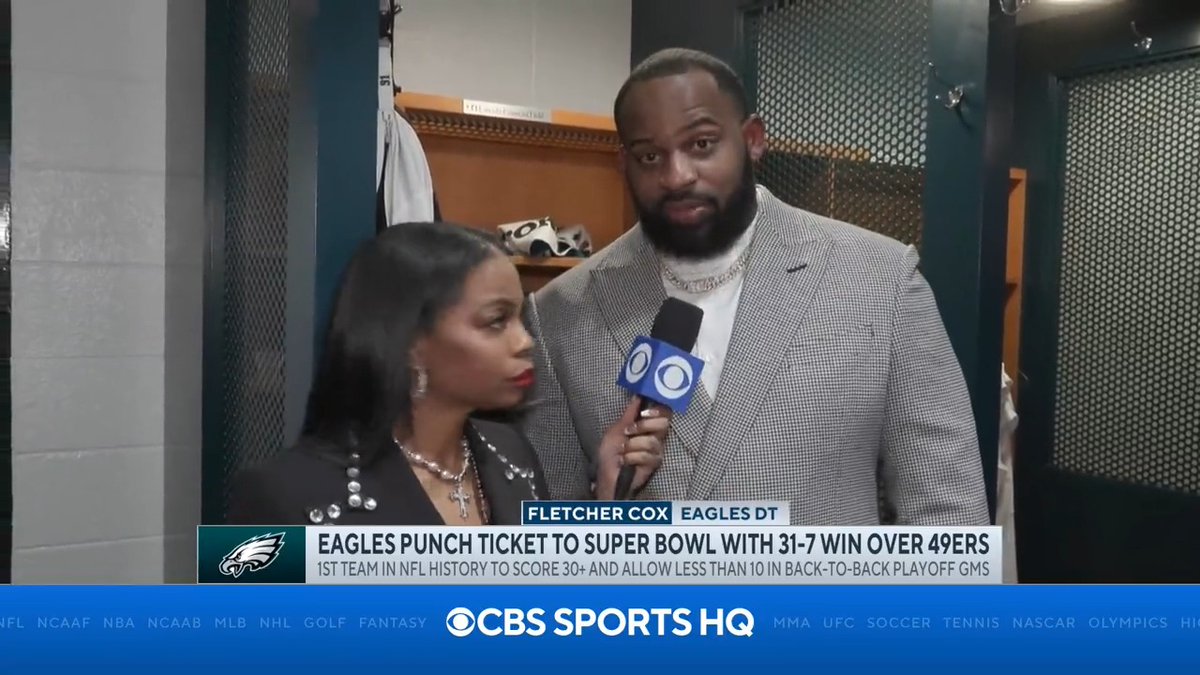 "The paper defense...I think we made 85 eat those comments." fletcher cox postgame- CBS Sports HQ