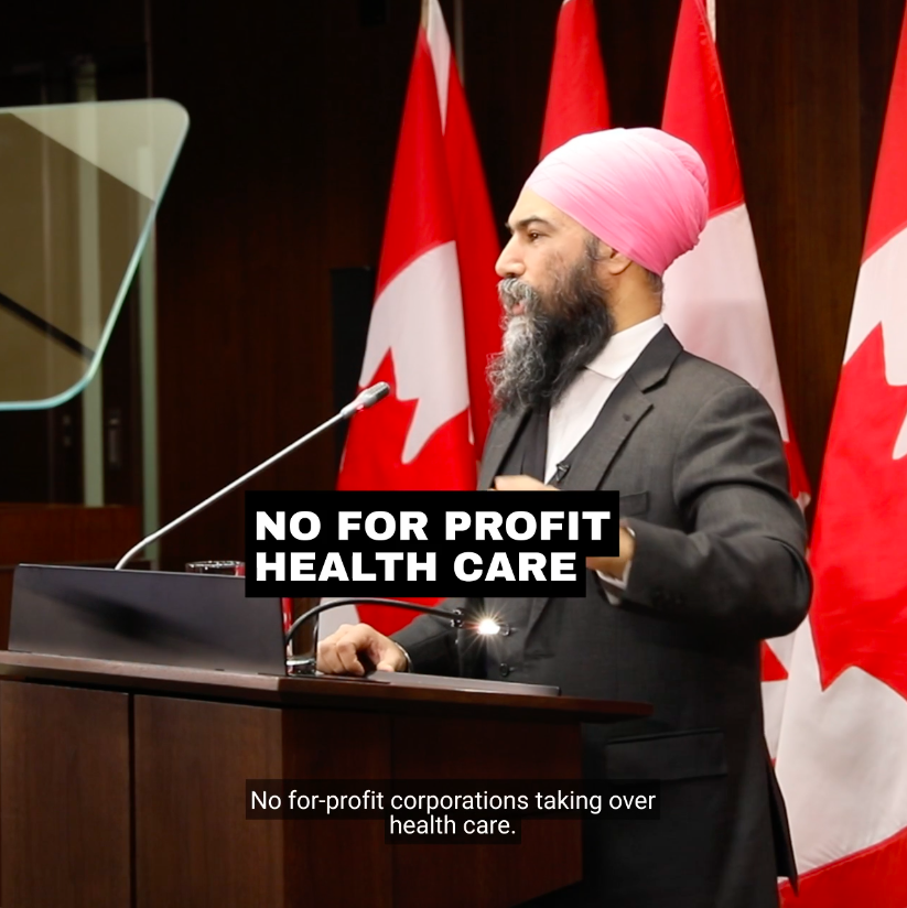 You — not CEO profits — should be the priority of the Canadian health care system. Conservative attempts to privatize are putting that at risk. And Justin Trudeau is going along with it.