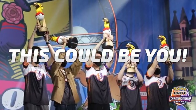 This could be you at #PokemonWorlds 🏆 Get an early start on earning Championship Points by entering the February Cup! 📝: #PokemonUNITE | #UNITEesports