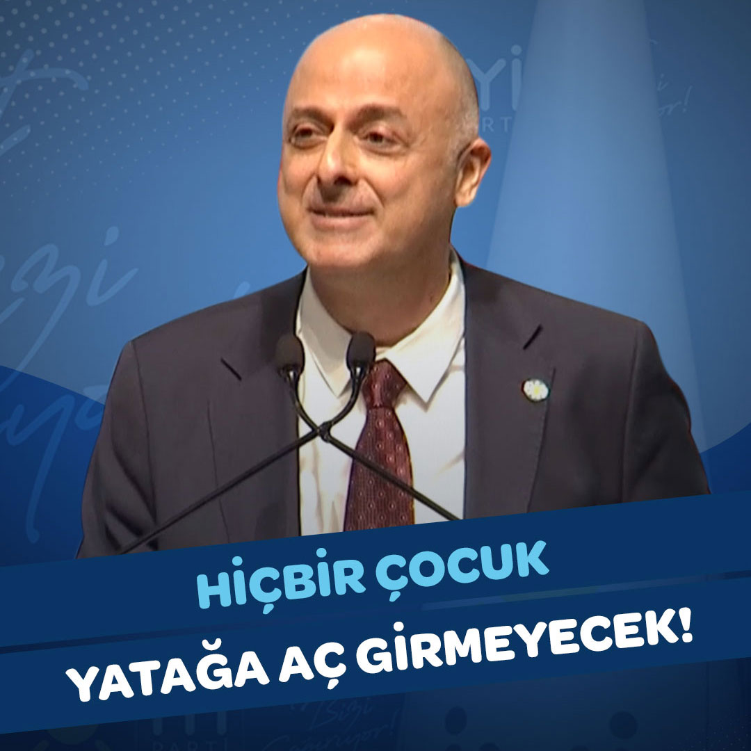 Yarının Türkiye'sinde; Devlet okullarında okuyan bütün çocuklarımıza kahvaltı ve öğle yemeği vereceğiz. Vatandaşımızın ihtiyacı olduğunu ispatlamak zorunda kalmayacağı, Devletin ihtiyacı olan vatandaşı bulacağı hak temelli bir sistem kuracağız.