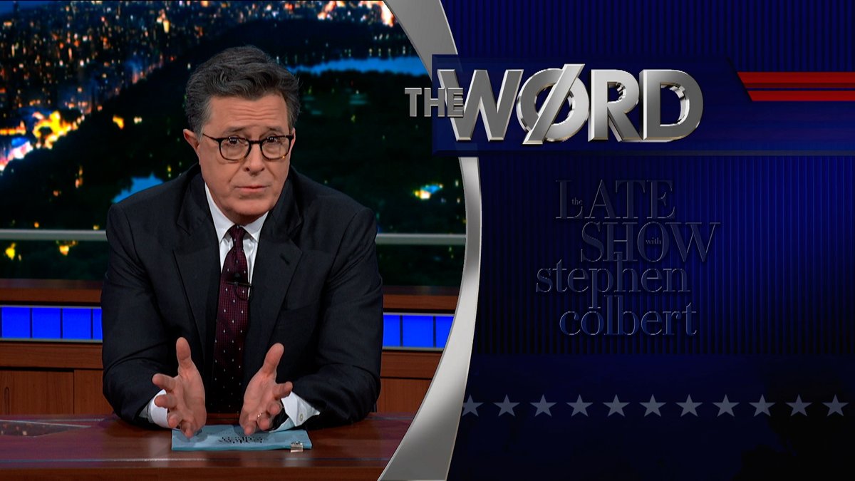We keep seeing this kind of police violence. Why does nothing get done? That question brings us to tonight’s Word. #Colbert