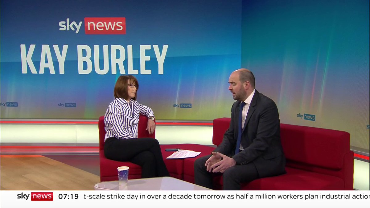 "I don't think it's responsible for teachers to be going out on strike at this moment in time" Richard Holden MP weighs in on the teachers' strikes set to take place tomorrow #KayBurley MT
