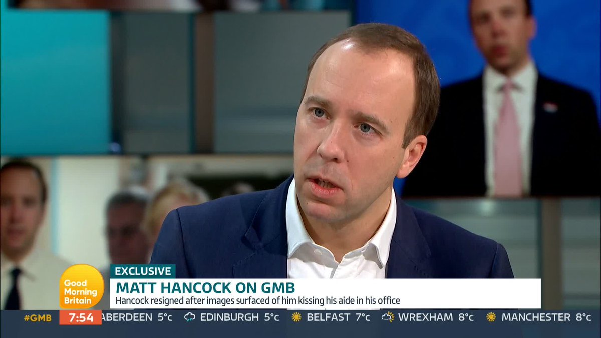 'Is your future in showbiz?' Richard Madeley 'Do you want to sit where Richard's sitting?' Susanna Reid What's next for Matt Hancock?