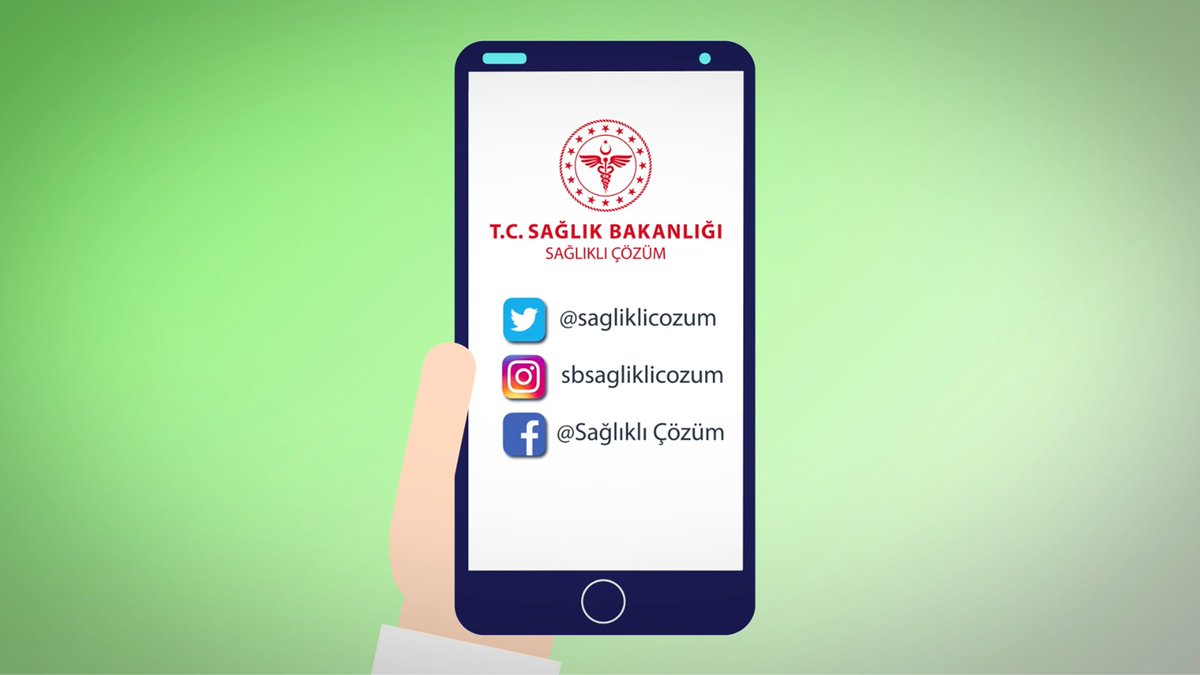 Sağlıklı Çözüm Sağlık sistemi işleyişi hakkında bilgi almak veya sağlıkla ilgili yaşadığınız problemi sosyal medya aracılığıyla iletmek istediğinizde Türkiye Cumhuriyeti Sağlık Bakanlığına T.C. Sağlık Bakanlığı Sağlıklı Çözüm üzerinden ulaşabilirsiniz. 👇 #SağlıkBakanlığıSiziDinliyor
