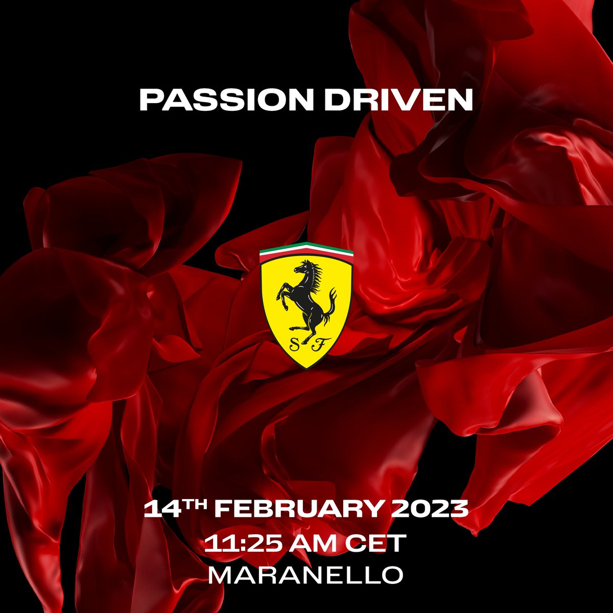 Passion driven. Save the date, #Tifosi 🗓 14.02.2023 🏎
