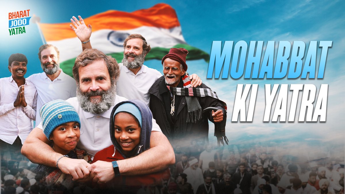 This journey has forever etched in my heart, the infinite wisdom &amp; resilience of the people of my beloved India. Humbled by their love, we forge ahead - Jodo, Jodo, Bharat Jodo 🇮🇳