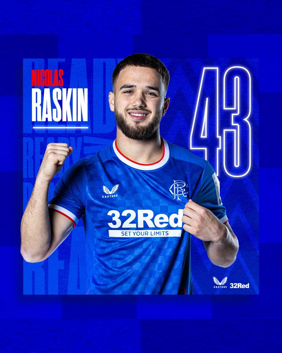 💙 Welcome to #RangersFC, Raskin Nicolas.