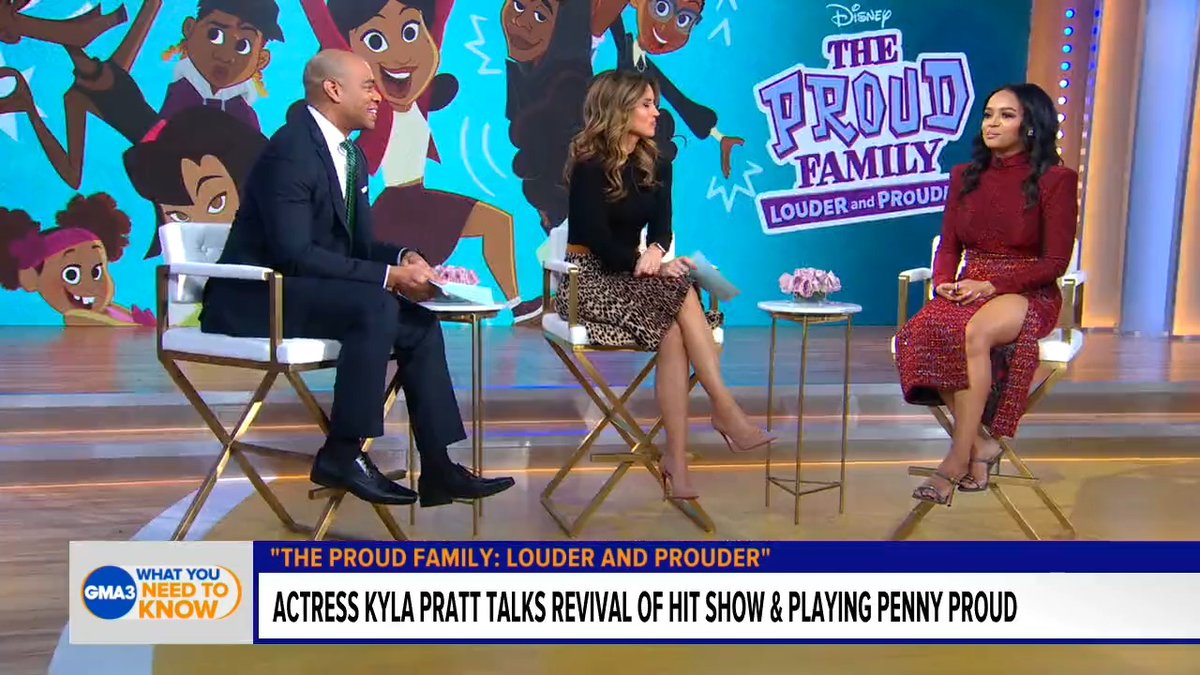 Actress Kyla Pratt talks about her new Disney+ series, "The Proud Family: Louder and Prouder." #GMA3