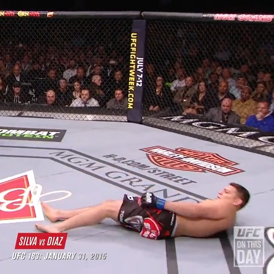 #OnThisDay in 2015, Nick Diaz delivered the ultimate taunt against Anderson Silva 💀