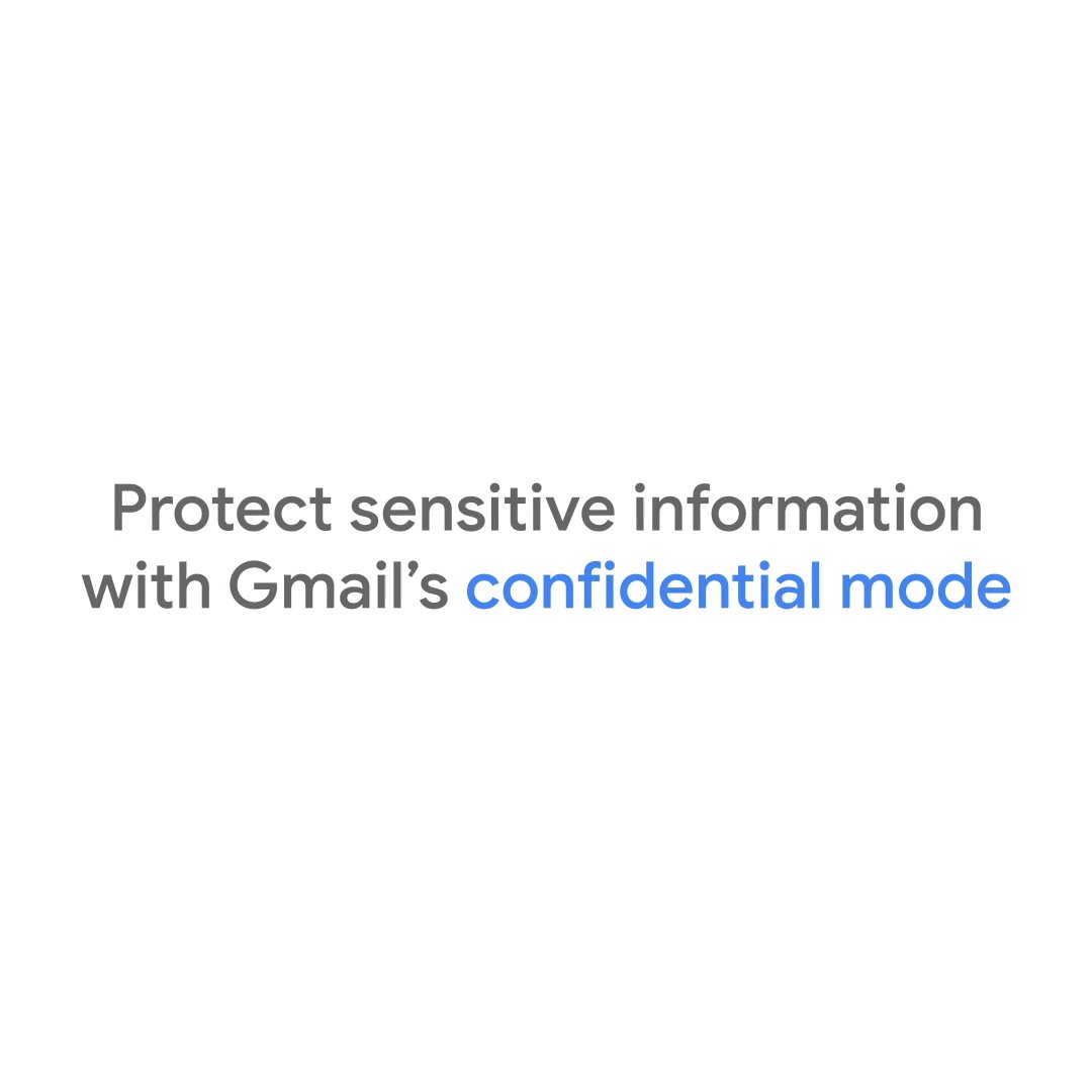 Your mission, should you choose to accept it, is to ensure that your emails are read only by approved personnel, and only for an approved period of time, by activating confidential mode on #Gmail →