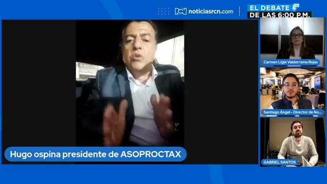 Si el Gobierno no prohíbe las apps de transporte "nos vamos a movilizar por todo el país tomándonos los aeropuertos", aseguró Hugo Ospina en #ElDebateDeLas6 ➡️ Vea el debate completo