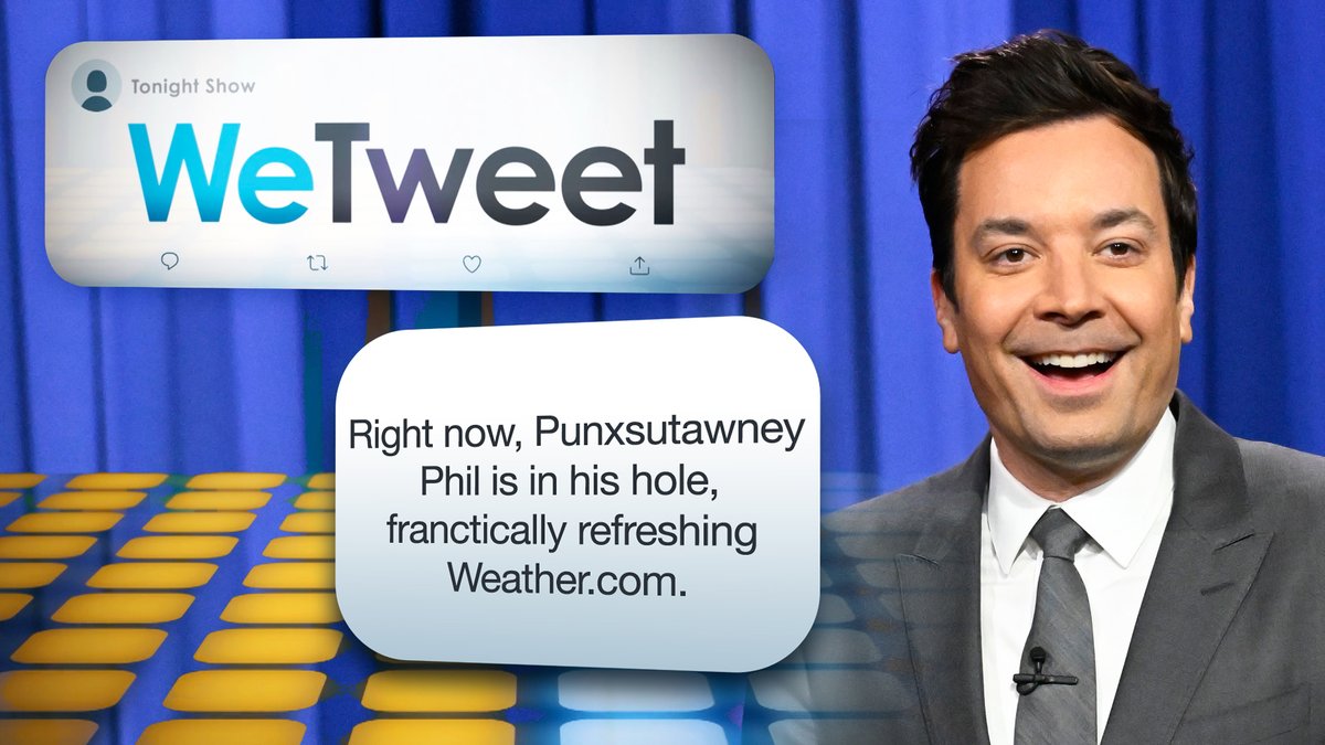 It’s time for #WeTweet! The audience votes on which tweet Jimmy should send out during the break. #FallonTonight