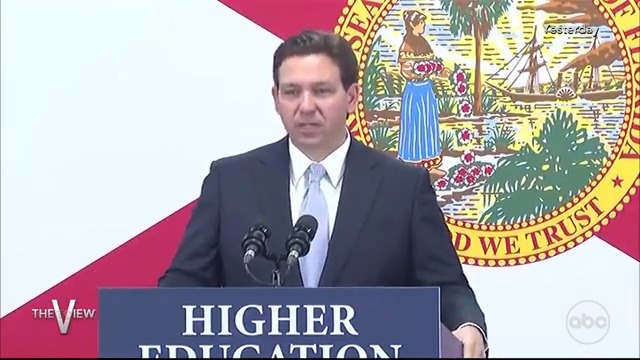 GOV. DESANTIS TO BAN DIVERSITY PROGRAMS IN STATE COLLEGES: The governor announced his plans to block state colleges from having programs on diversity, equity and inclusion and critical race theory — #TheView co-hosts weigh in.