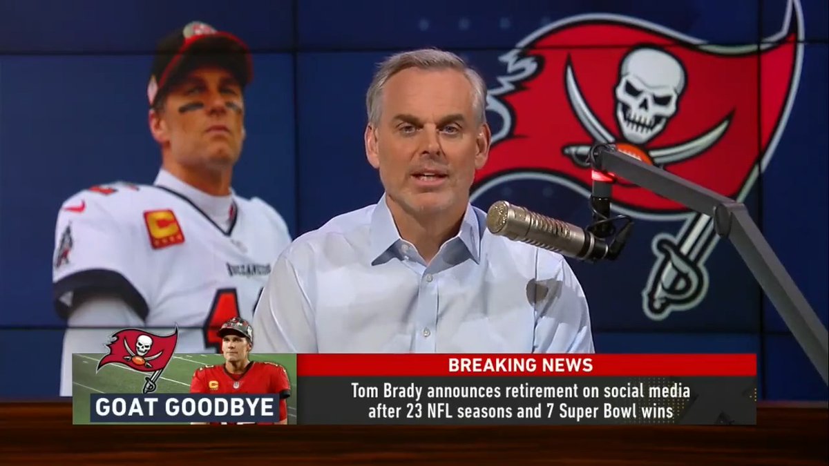"Being good is hard. Being great is really hard. Being the GOAT takes your breath away." — @ColinCowherd reflects on Tom Brady's career