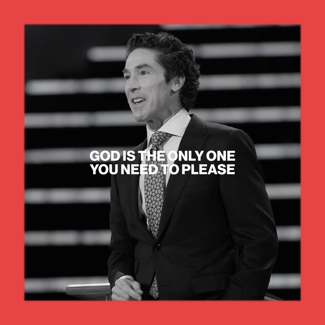 Don’t fear people. If they don’t approve you, that’s not going to stop your purpose. What will stop you is if you let their opinion become more important than what God has put in your heart. Listen now to this message from Joel, "Approval Addiction":