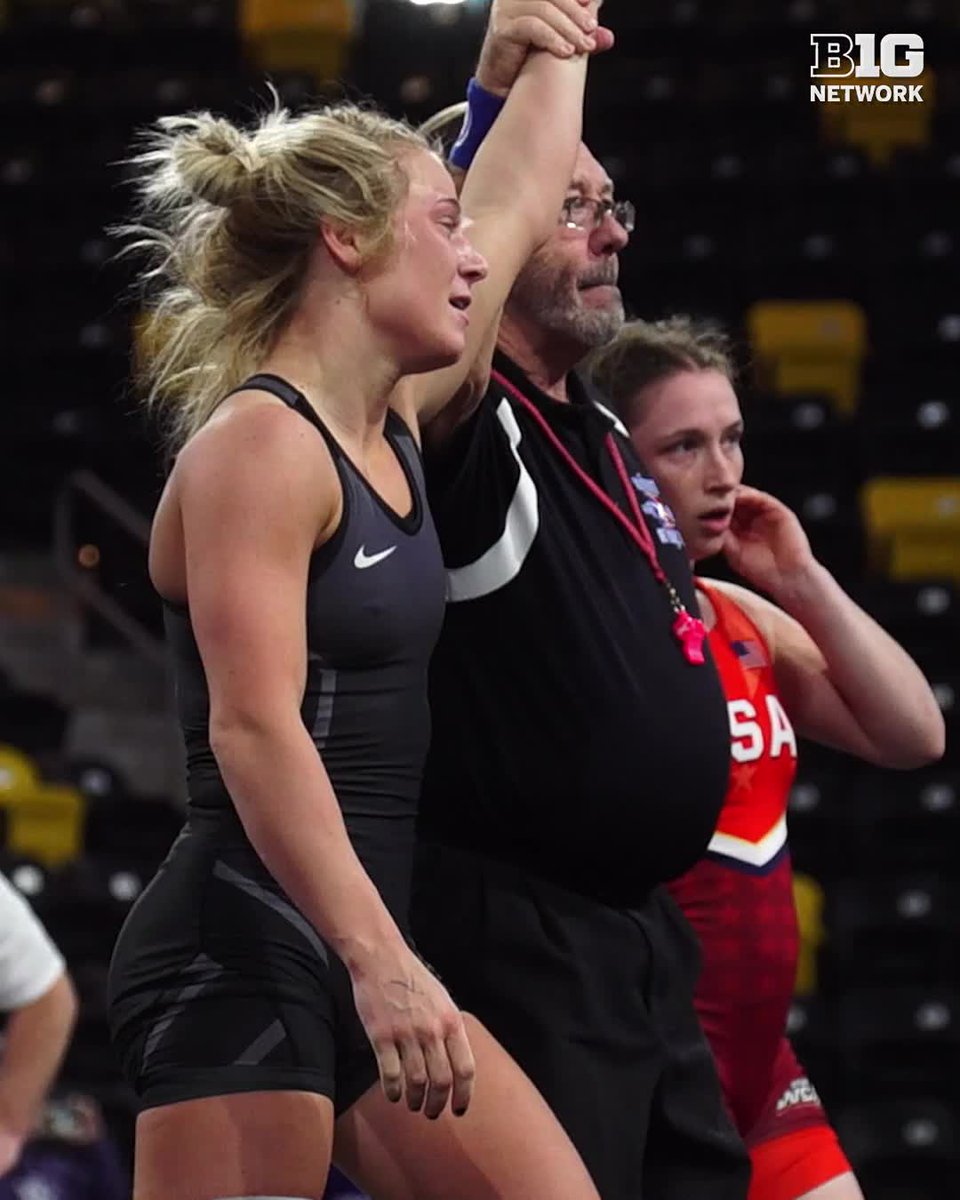In honor of National Girls & Women in Sports Day, we celebrate the pioneers leading the way to establish the first female wrestling team in Big Ten Wrestling. ๐ #NGWSD x Iowa Women's Wrestling x Clarissa Chun x Kylie Welker