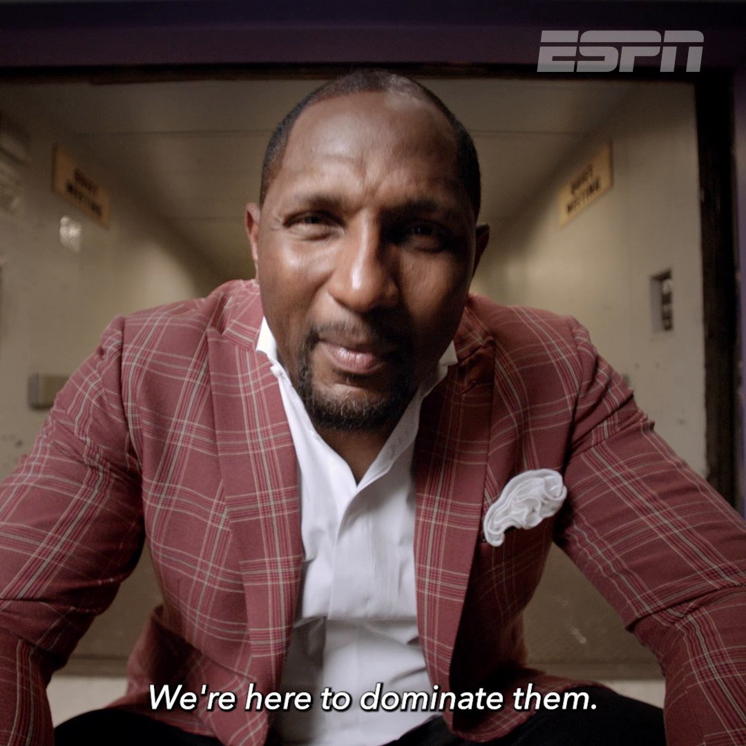 “People were TERRIFIED of us.” 😤 The 2000 Ravens, dominant and endlessly entertaining, will have their story told in the 30 for 30 “Bullies of Baltimore.” Sunday at 8:30 PM ET on ESPN 🍿