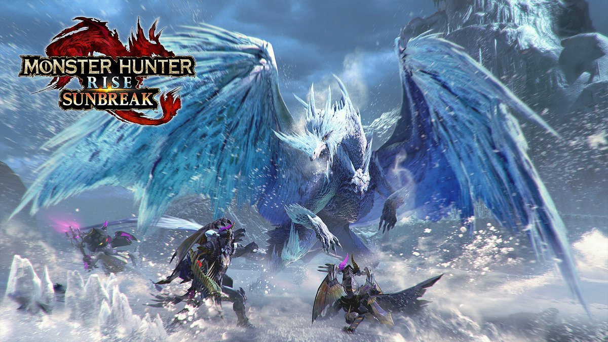 Born in a world of ice, the lord of the tundra returns to freeze all in its path once more. 🧊 The Elder Dragon Velkhana, Risen Crimson Glow Valstrax, a host of endgame additions, and more arrive in Free Title Update 4, coming to Nintendo Switch and PC/Steam on Feb 7! #Sunbreak