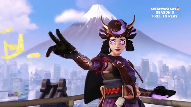 Players have spotted a new ad for #Overwatch2 Season 3 👀 💜 Take a closer look at Amaterasu Kiriko ✨ Get 5 FREE Battle Pass Tiers for logging in between Feb 7 - Feb 14 📺 Link courtesy of Proto VI: