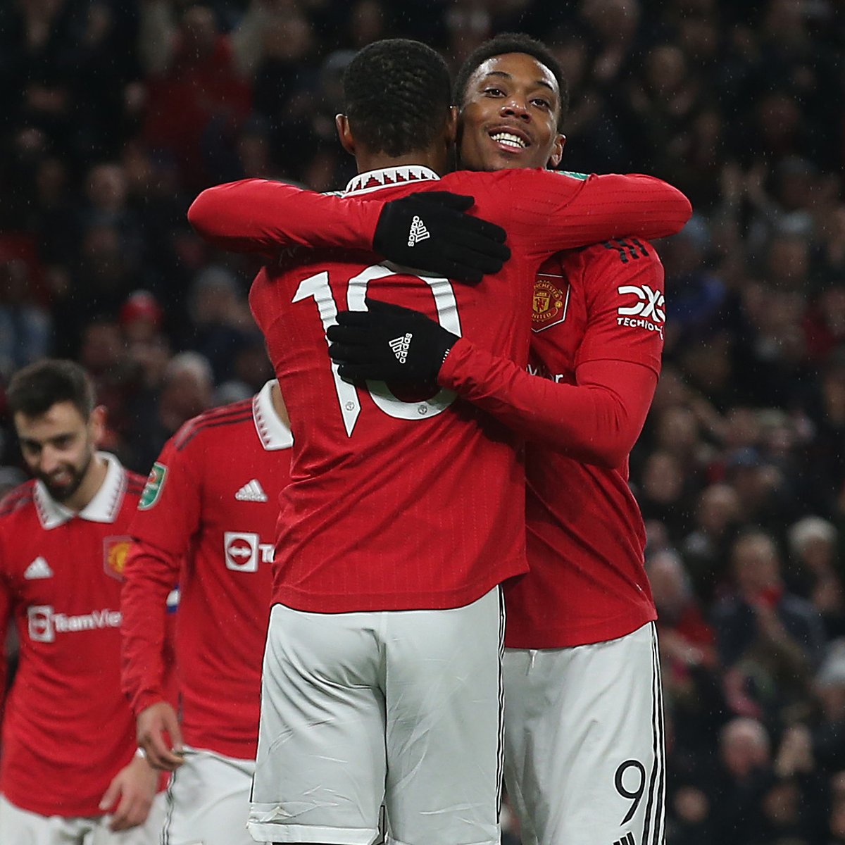 ❓ 🤝 Anthony Martial ⚽️ Our no.9 is now level with a club legend in our all-time goalscoring chart... #MUFC || #CarabaoCup