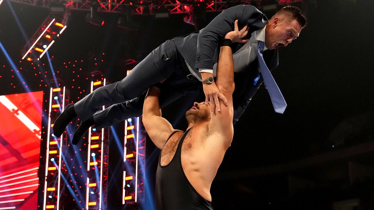 .The Miz must face the newest member of #WWERaw, @rickboogswwe, in an impromptu matchup. #WWERaw