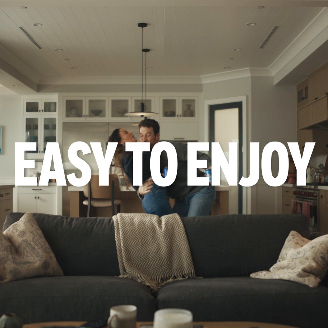 Even when you’re stuck on hold, enjoyment is only a sip away. Right, Miles Teller &amp; Keleigh Teller? Easy to drink, #EasyToEnjoy