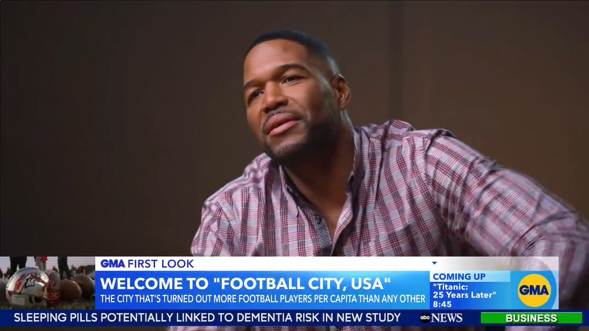 Welcome to "Football City, USA!" 🏈 Michael Strahan visits Rock Hill, South Carolina, which has sent the most players to the NFL per capita, and explores the town's devotion to the game. #ImpactOnHulu @nightline