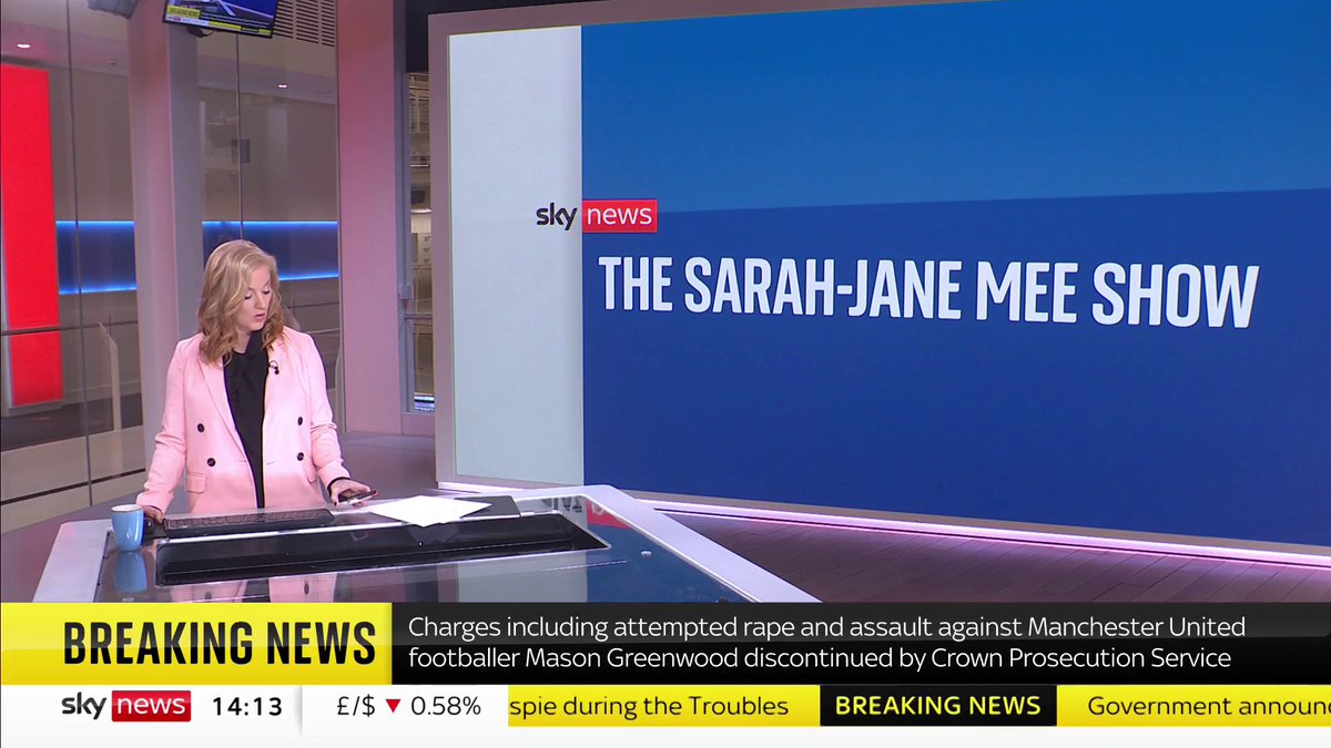 BREAKING: Manchester United footballer Mason Greenwood has had all charges against him, including attempted rape and assault, dropped. More on this breaking story: 📺 Sky 501, Virgin 602, Freeview 233 and YouTube