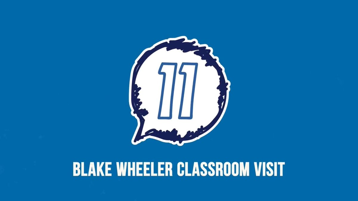 .Winnipeg Jets Blake Wheeler has taken time out of his day to attend five Project 11 schools; a Ukrainian bilingual, a private school, an inner-city and two schools outside the city. Each #Project11 school has been so grateful to have him visit and connect with the students. ✨ 💙