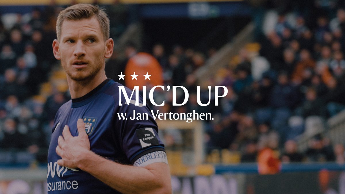 MIC'd Up Jan Vertonghen. 🎙️ Inside our captain's game against Antwerp. 🟣⚪